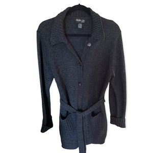 Women’s Medium gray button down sweater